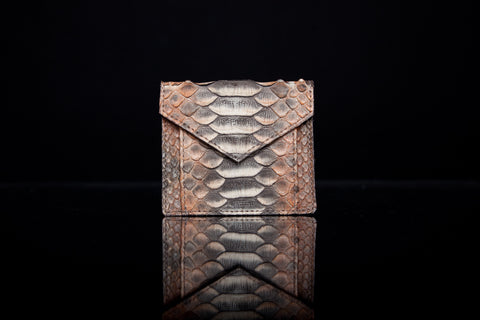 Provence Small Wallet, Mink Multi Snakeskin