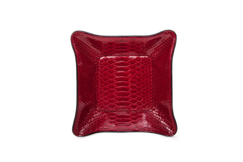 Quebec Travel Valet Large - Cherry Glazedd Snakeskin