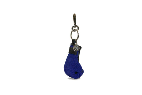 Manila Mini Keychain, Purple Suede Snakeskin