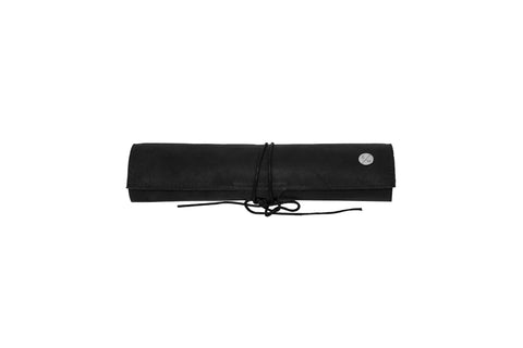 Egypt Travel Backgammon Set, Black Lamb Skin