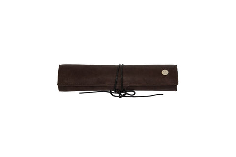 Egypt Travel Backgammon Set, Brown Lamb Skin