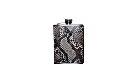 Dublin Flask, Natural Snakeskin