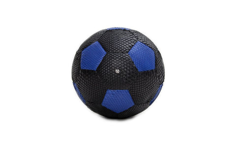 Espana Soccer Ball, Matte Black/Blue Snakeskin