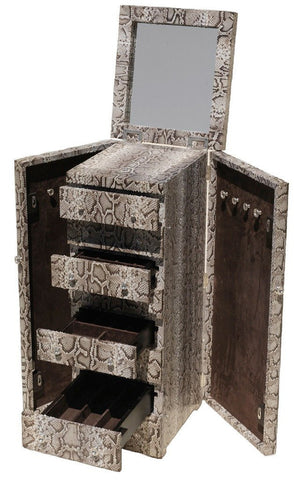 Luxembourg Large Jewelry, Natural Snakeskin