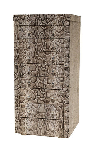 Luxembourg Large Jewelry, Natural Snakeskin
