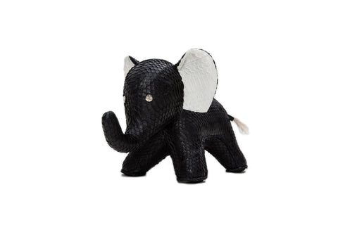 Nimibia Elephant, Matte Black Italian Watersnake