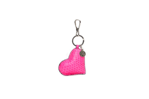 Prague Keychain, Neon Pink Snakesin