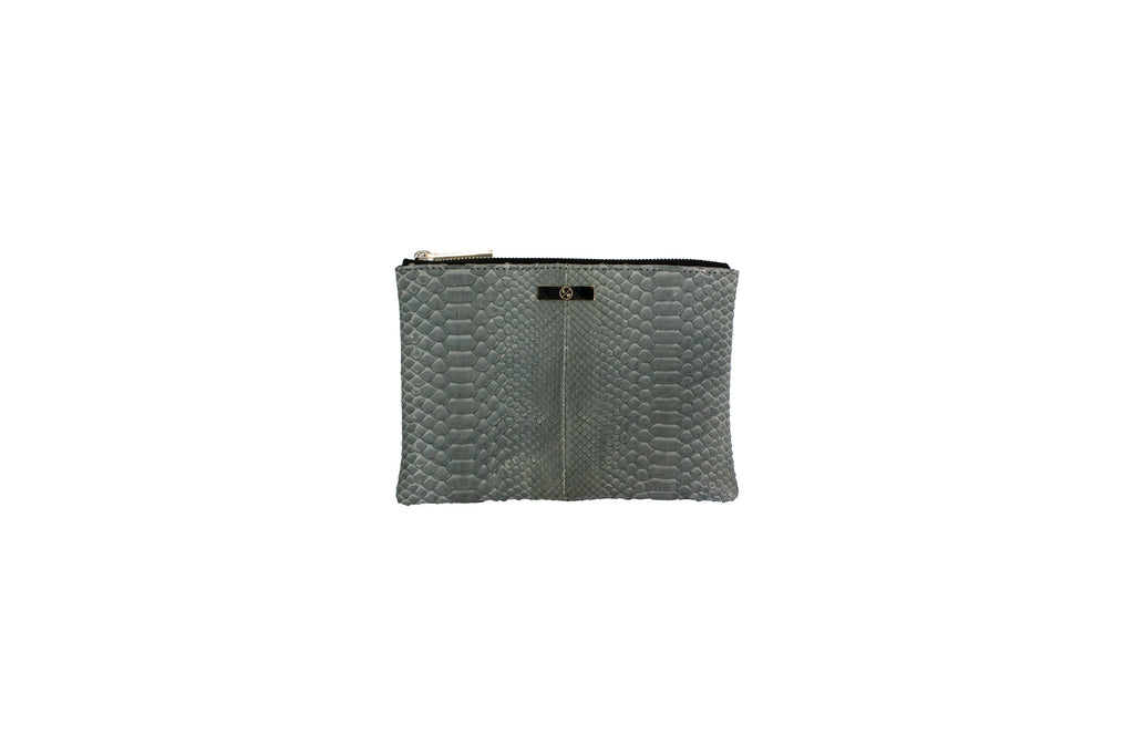 White snakeskin clutch 2025