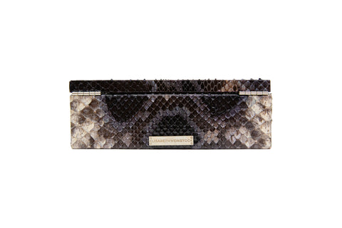 Manchester Cufflink or Jewelry Box, Indian Sea Snakeskin