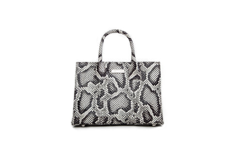 Belgravia Medium Tote, Python Print Elaphe