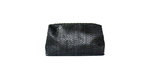 Palermo Dopp Kit, Black Matte Water Snakeskin