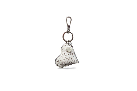 Prague Keychain, Natural Viper Snakeskin