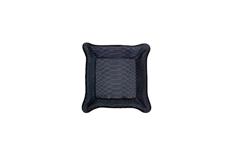 Quebec Travel Valet Small, Charcoal Matte Snakeskin