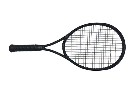 Newport Tennis Racket, Matte Black Snakeskin