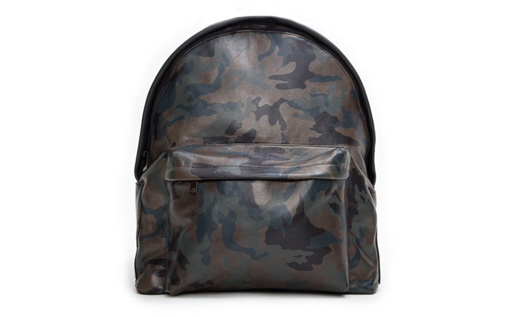 camo leather backpack MZ Wallace Green Metro - Luxury Quilted Backpack and 8 inches deep when full Montauk Leather Club Military Camouflage