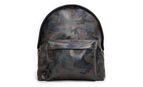 black leather snakeskin panel backpack The Andes Backpack, Matte Black Whipsnake