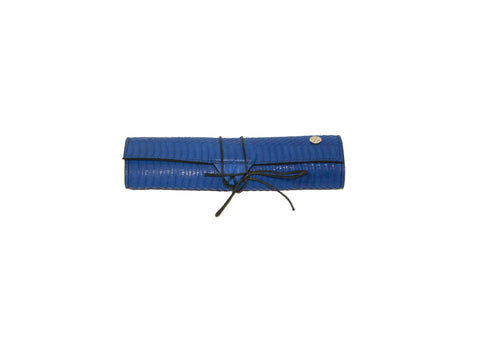 Egypt Travel Backgammon Set, Blue Matte Whipsnake
