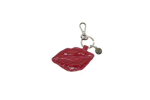 Bora Bora Keychain, Cherry Glazed Snakeskin