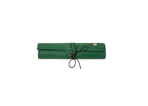 Egypt Travel Backgammon Set, Emerald Matte Whipsnake