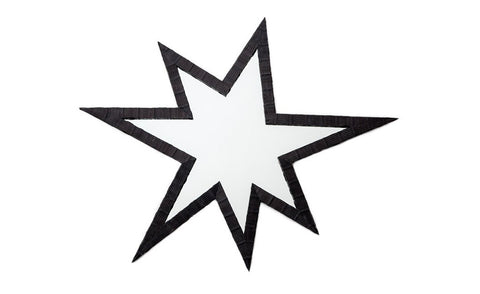Jupiter Star Mirror, Matte Black Whipsnake