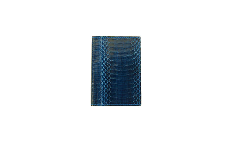 Lugano Passport Case, Midnight Glazed Whipsnake