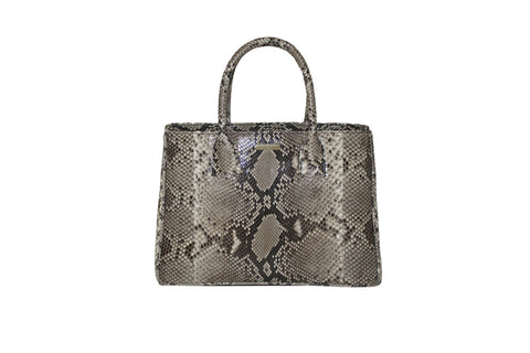 Medium Belgravia Tote, Natural Snakeskin