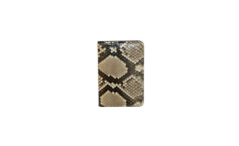 Panama Card Holder, Natural Snakeskin