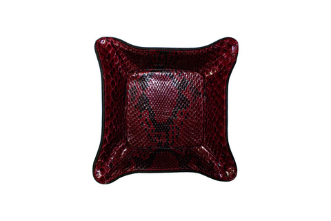 Quebec Travel Valet Large, Oxblood Anaconda