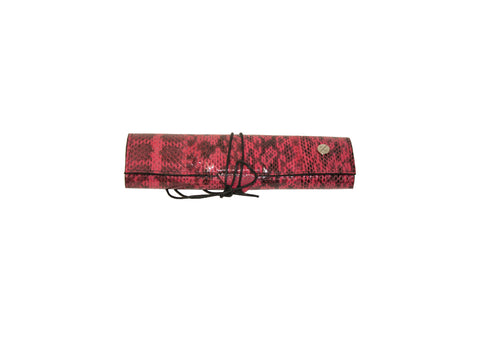 Egypt Travel Backgammon Set, Red Elaphe