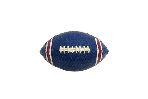 America Football, Blue/White/Red Glazed Snakeskin